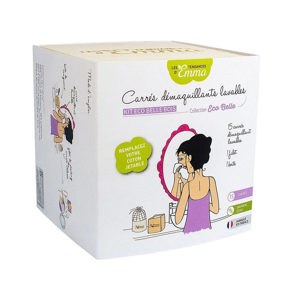 Kit In Legno Di Bambù Organico Eco Belle X15 Les Tendances D'Emma 2 Kit In Legno Di Bambù Organico Eco Belle X15 Les Tendances D'Emma - immagine 2