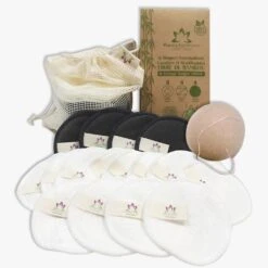 Dischetti Struccanti In Fibra Di Bambù Lavabili E Riutilizzabili + Spugna Konjac In Omaggio X16 Pharma Bio Univers -Corpo Vita Vendite 103603