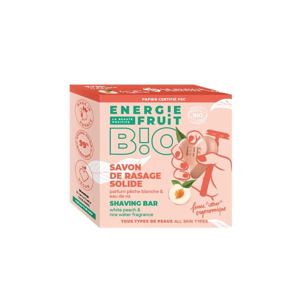 Sapone Solido Da Rasatura Certificato Biologico, Pesca Bianca E Acqua Di Riso 60g CERTIFIE BIO PAR ECOCERT Energie Fruit 1 Sapone Solido Da Rasatura Certificato Biologico, Pesca Bianca E Acqua Di Riso 60g CERTIFIE BIO PAR ECOCERT Energie Fruit