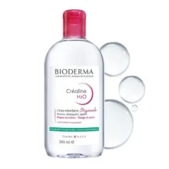 Acqua Micellare Senza Profumo 500ml Crealine H2O Peaux Sensibles, Normales à Mixtes Bioderma