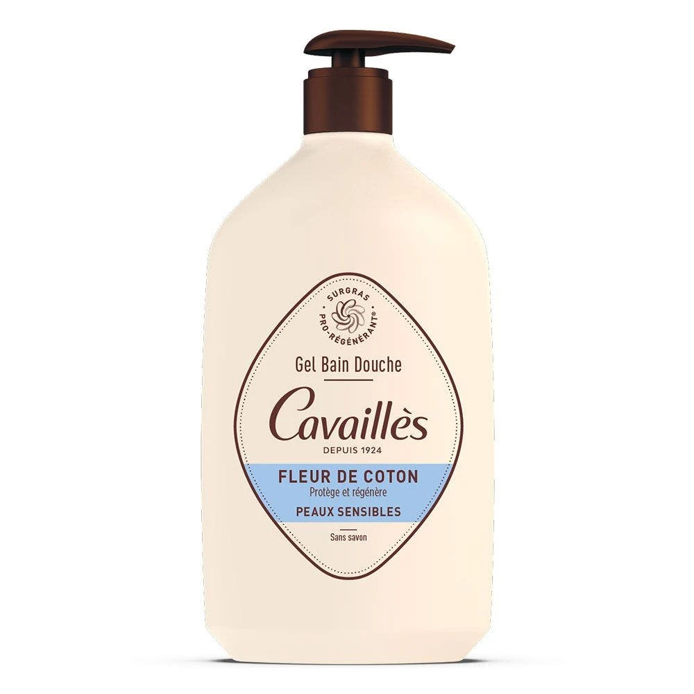 Gel Bagno-Doccia Fiore Di Cotone 1L Pelle Sensibile Rogé Cavaillès 1 Gel Bagno-Doccia Fiore Di Cotone 1L Pelle Sensibile Rogé Cavaillès