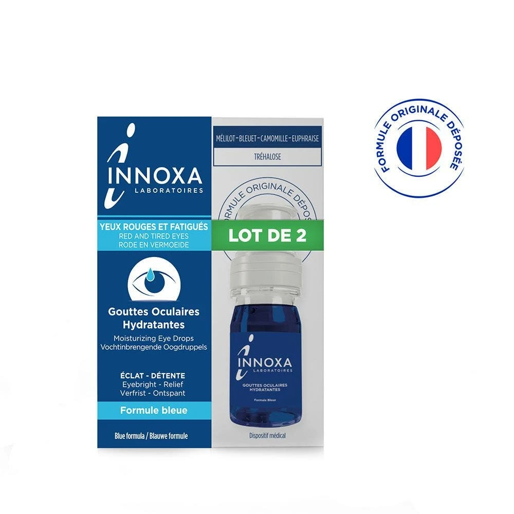 Collirio Idratante Per Occhi Arrossati E Stanchi 2x10ml Formula Blu Innoxa 1 Collirio Idratante Per Occhi Arrossati E Stanchi 2x10ml Formula Blu Innoxa