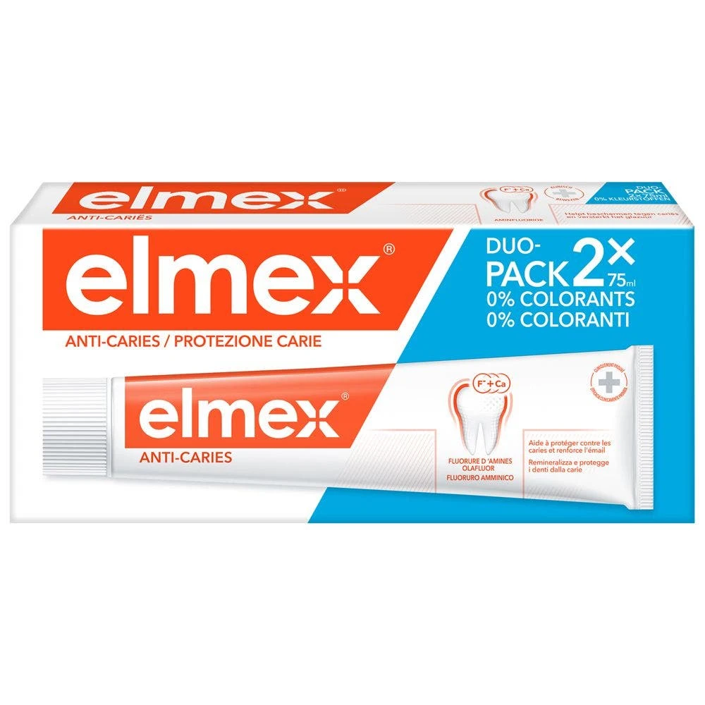 Dentifricio Anti-carie 2x75ml Elmex 2 Dentifricio Anti-carie 2x75ml Elmex - immagine 2