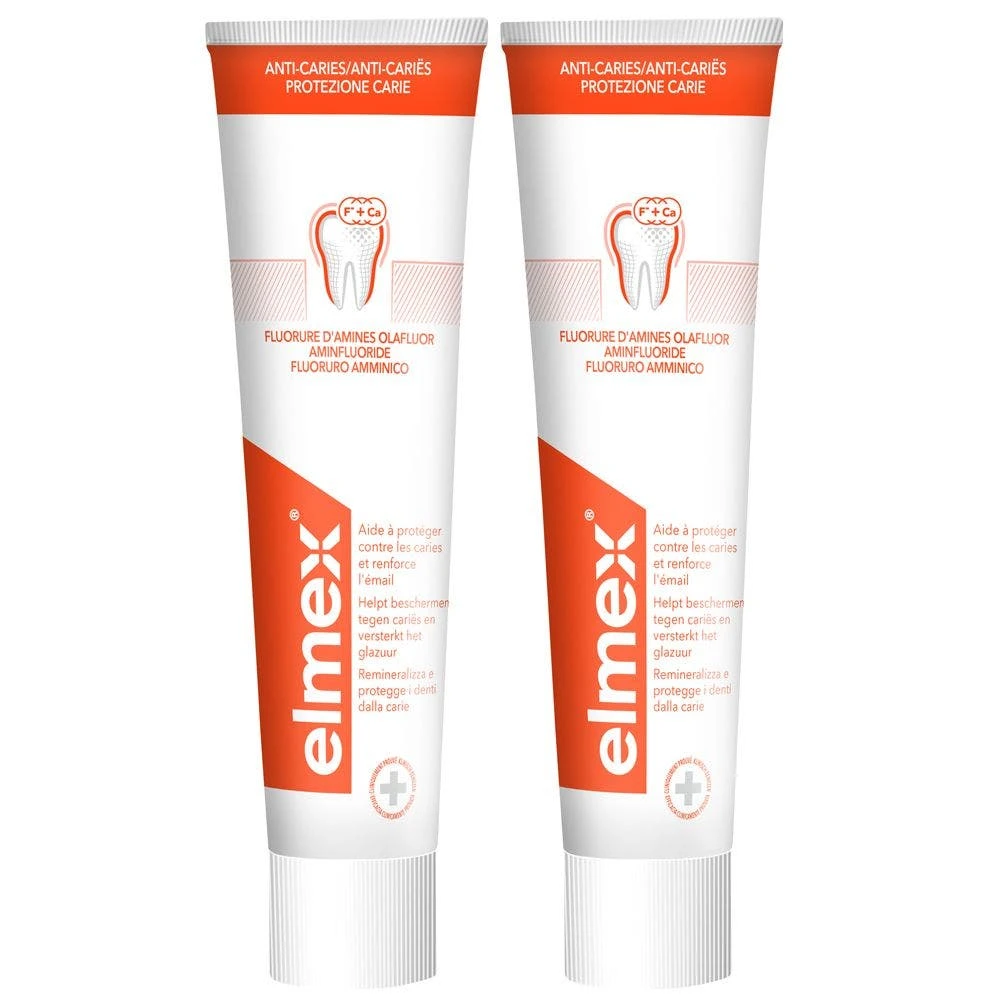 Dentifricio Anti-carie 2x75ml Elmex 1 Dentifricio Anti-carie 2x75ml Elmex