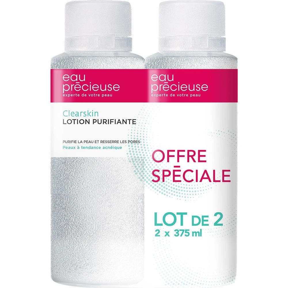 Eau Precieuse Lozione Purificante 2x375ml Peaux à Tendance Acénique Eau Precieuse 1 Eau Precieuse Lozione Purificante 2x375ml Peaux à Tendance Acénique Eau Precieuse