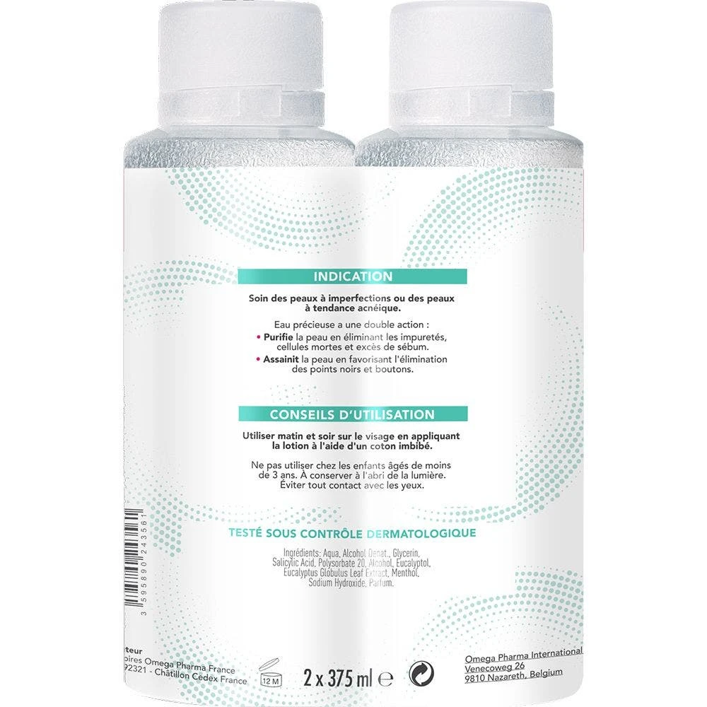 Eau Precieuse Lozione Purificante 2x375ml Peaux à Tendance Acénique Eau Precieuse 2 Eau Precieuse Lozione Purificante 2x375ml Peaux à Tendance Acénique Eau Precieuse - immagine 2