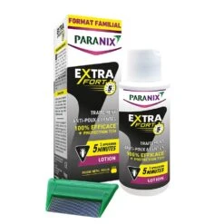 Extra Fort Lozione Anti-pidocchi E Lendini 200ml + Pettine In Metallo Incluso Paranix