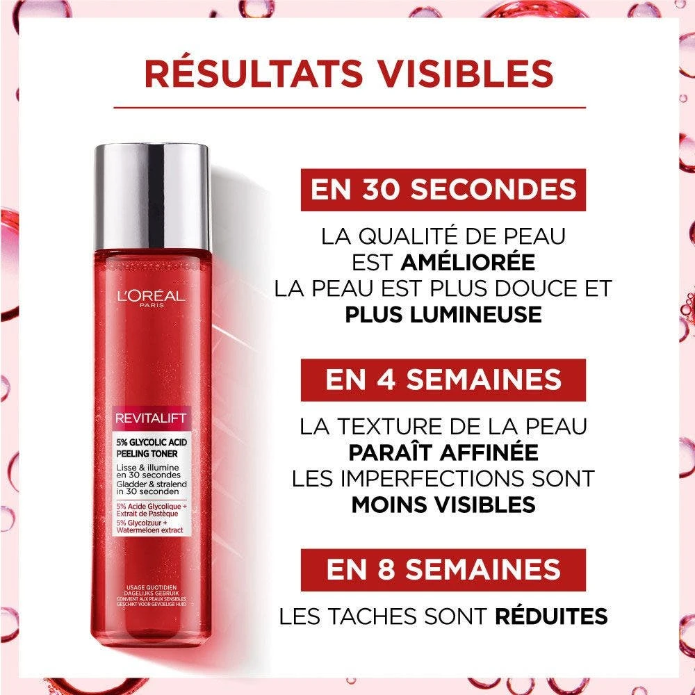 L’Oréal Paris Lozione Effetto Peeling Levigante Ed Esfoliante 180ML Revitalift L'Oréal Paris 3 L’Oréal Paris Lozione Effetto Peeling Levigante Ed Esfoliante 180ML Revitalift L'Oréal Paris - immagine 3