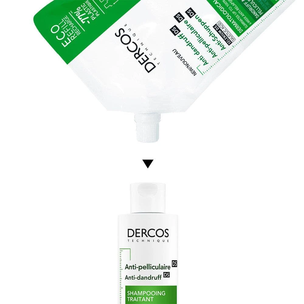 Shampoo Eco-refill Antiforfora 500ml Dercos Capelli Da Normali A Grassi Vichy 5 Shampoo Eco-refill Antiforfora 500ml Dercos Capelli Da Normali A Grassi Vichy - immagine 5