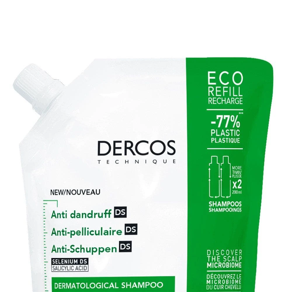 Shampoo Eco-refill Antiforfora 500ml Dercos Capelli Da Normali A Grassi Vichy 2 Shampoo Eco-refill Antiforfora 500ml Dercos Capelli Da Normali A Grassi Vichy - immagine 2