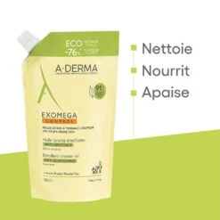 A Derma Olio Detergente Emolliente Antigraffio 500ml Exomega Control Eco Ricarica A-Derma -Corpo Vita Vendite 117130