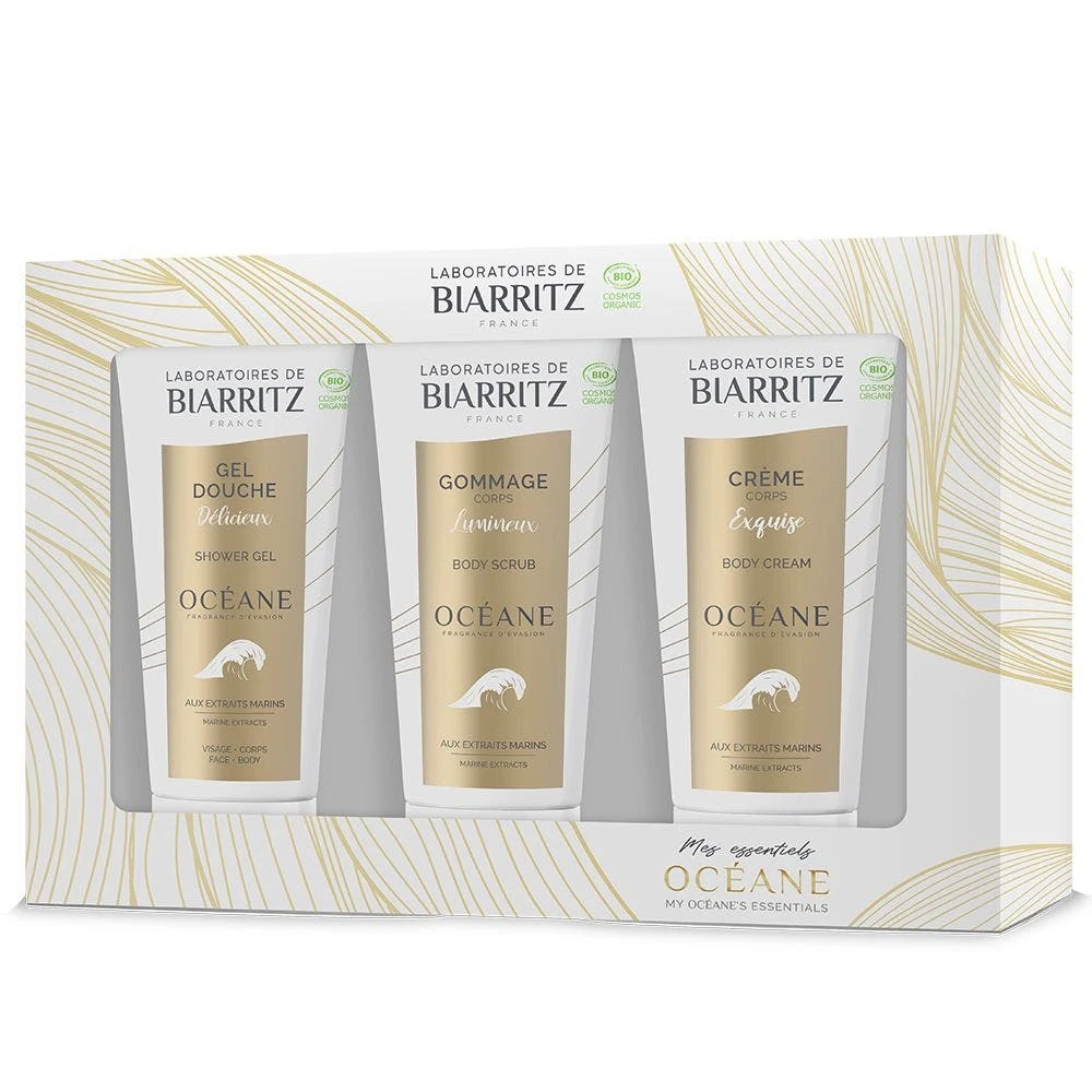 Kit Per La Cura Della Pelle Mes Essentiels Océane 3 In Formato Da Viaggio 30ml Soins Océane Laboratoires De Biarritz 1 Kit Per La Cura Della Pelle Mes Essentiels Océane 3 In Formato Da Viaggio 30ml Soins Océane Laboratoires De Biarritz