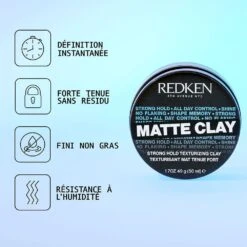 Texture Rough Clay 20 Cera Opaca All'argilla Per Capelli 49g Styling By Redken -Corpo Vita Vendite 120246