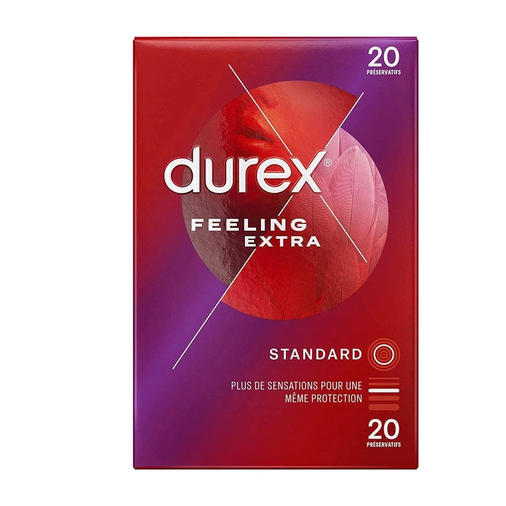 Preservativi Sottili Ed Extra Lubrificati X20 Feeling Extra Durex 2 Preservativi Sottili Ed Extra Lubrificati X20 Feeling Extra Durex - immagine 2