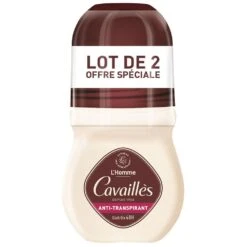 Deodorante Antitraspirante Roll-on Uomo 48H 2x50ml Absorb + Rogé Cavaillès