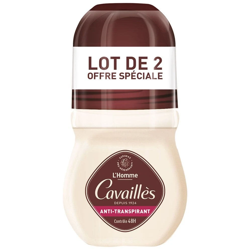 Deodorante Antitraspirante Roll-on Uomo 48H 2x50ml Absorb + Rogé Cavaillès 1 Deodorante Antitraspirante Roll-on Uomo 48H 2x50ml Absorb + Rogé Cavaillès