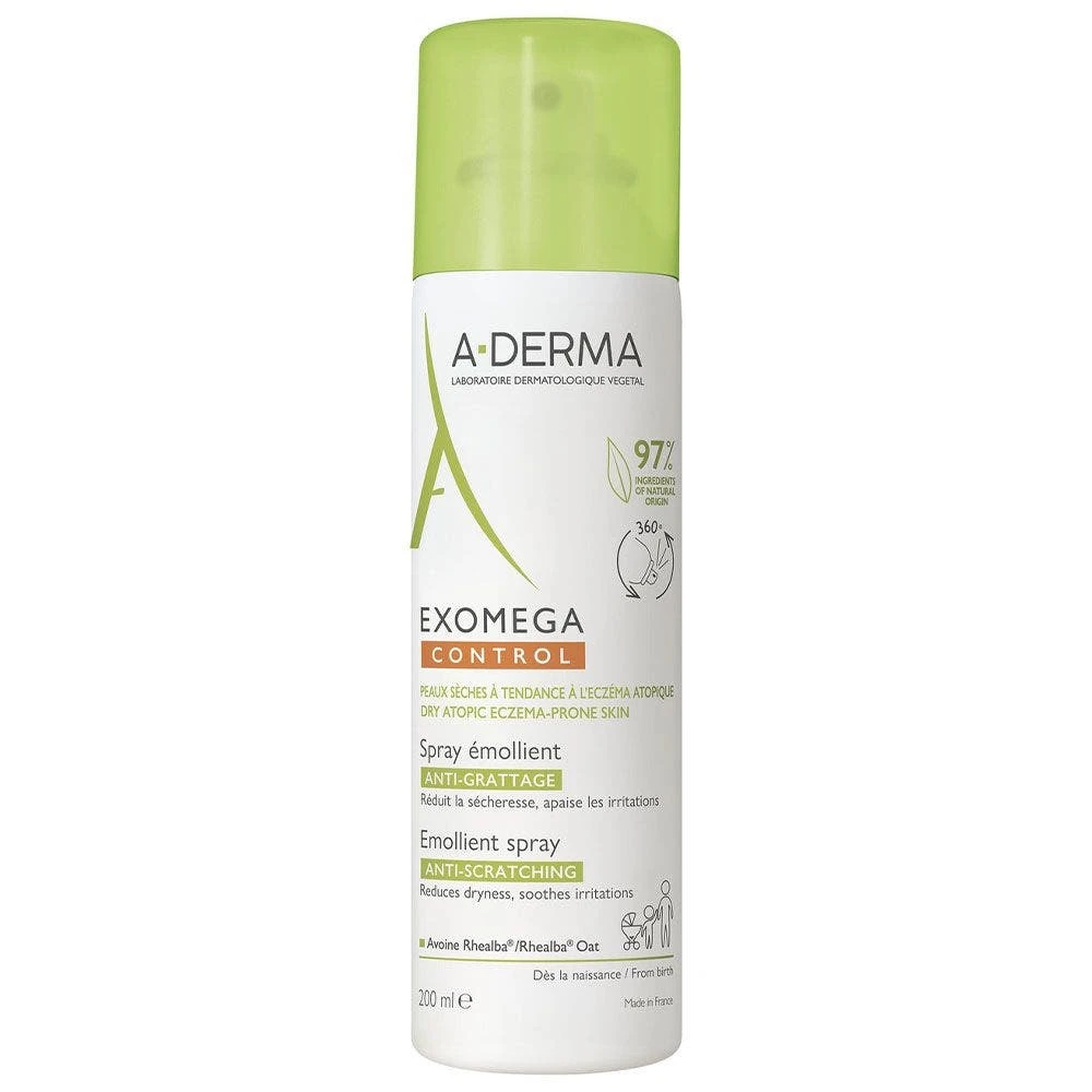 A Derma Spray Emolliente Anti-prurito Pelle Secca A Tendenza Atopica 200ml Exomega Control Peaux Sèches à Tendance à L'Eczéma Atopique A-Derma 1 A Derma Spray Emolliente Anti-prurito Pelle Secca A Tendenza Atopica 200ml Exomega Control Peaux Sèches à Tendance à L'Eczéma Atopique A-Derma