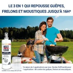 Repellente Cutaneo Per Zanzare, Vespe E Calabroni 100ml Peau Adulti E Bambini Insect Ecran -Corpo Vita Vendite 125994