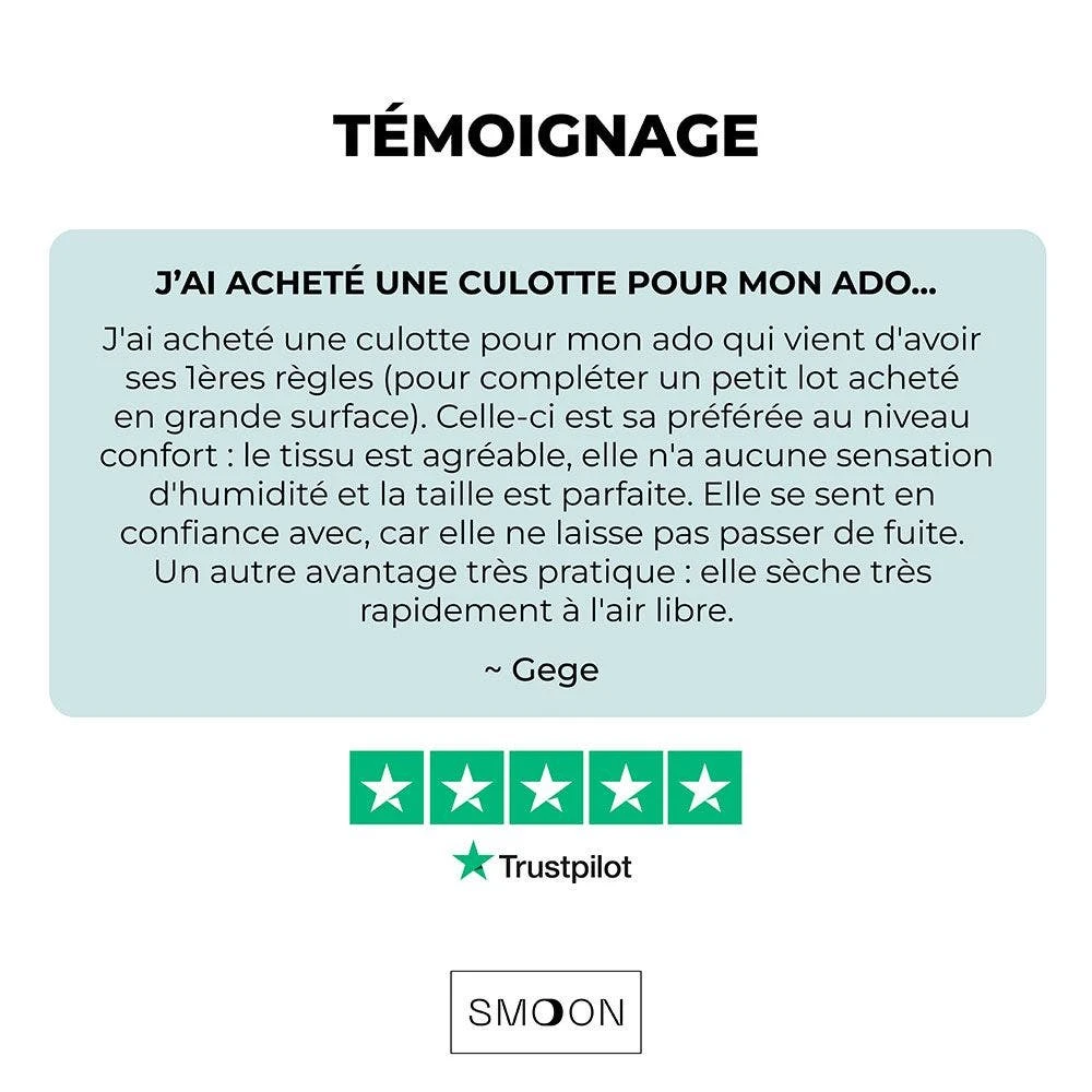 Selene Girl Mutandine Mestruali Nere - Flusso Medio X1 Smoon 9 Selene Girl Mutandine Mestruali Nere - Flusso Medio X1 Smoon - immagine 9