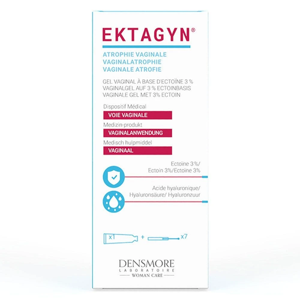 Ektagyn Gel Vaginale Per L'atrofia Vaginale 30ml + 7 Cannule Monouso Gynecologie Con Ectoin Densmore 1 Ektagyn Gel Vaginale Per L'atrofia Vaginale 30ml + 7 Cannule Monouso Gynecologie Con Ectoin Densmore
