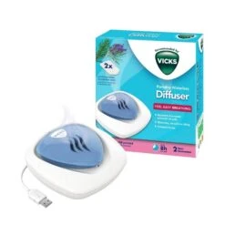 Vicks® Diffusore Portatile Ad Acqua VH1800 2 Ricariche Lavanda E Rosmarino Vicks
