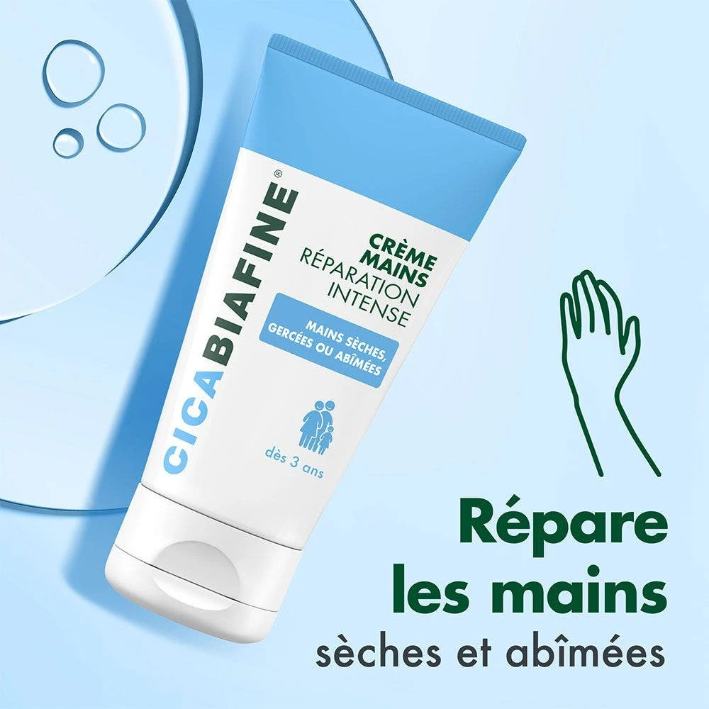 Crema Mani Riparazione Intensa 2x75ml Cicabiafine Sèches Gercèes Ou Abîmées Biafine 2 Crema Mani Riparazione Intensa 2x75ml Cicabiafine Sèches Gercèes Ou Abîmées Biafine - immagine 2