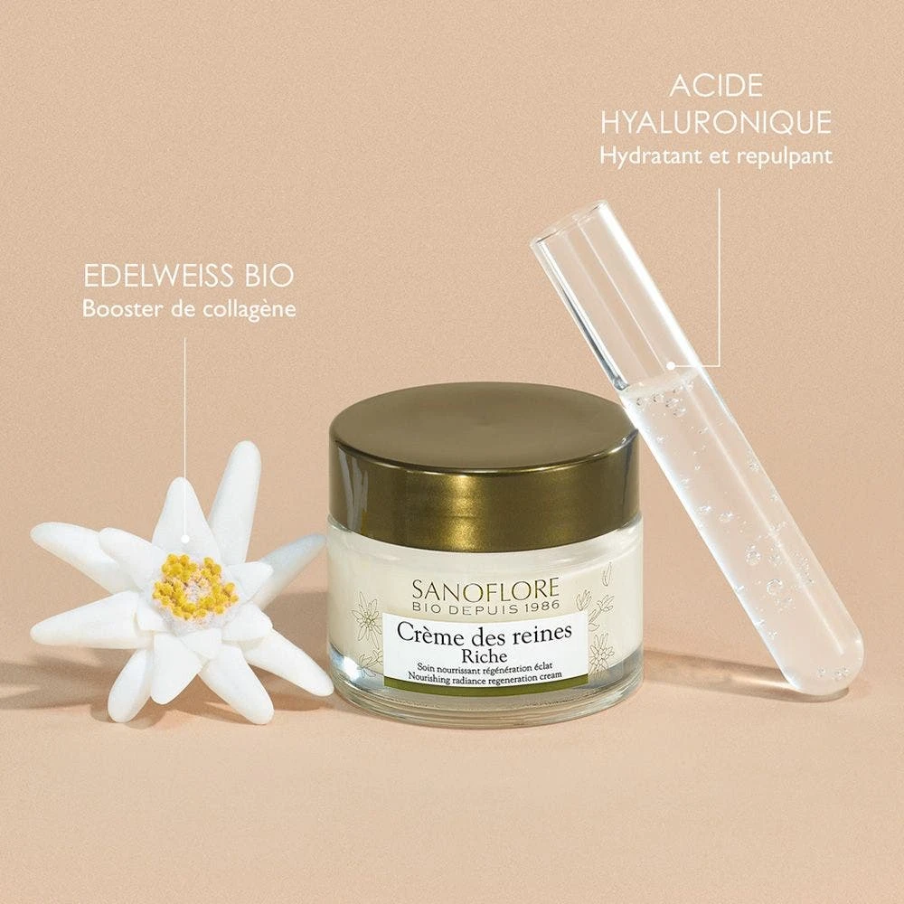 Crema Des Reines Riche Trattamento Rigenerante Nutriente Di Luminosità - Certificato Biologico 50ml Reines Sanoflore 4 Crema Des Reines Riche Trattamento Rigenerante Nutriente Di Luminosità - Certificato Biologico 50ml Reines Sanoflore - immagine 4