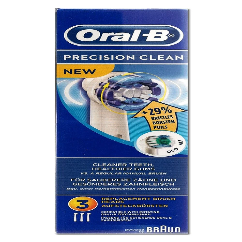 Oral B Precision Clean Testine Di Ricambio Per Spazzolino Elettrico Confezione Da 3 X3 Precision Clean Oral-B 1 Oral B Precision Clean Testine Di Ricambio Per Spazzolino Elettrico Confezione Da 3 X3 Precision Clean Oral-B