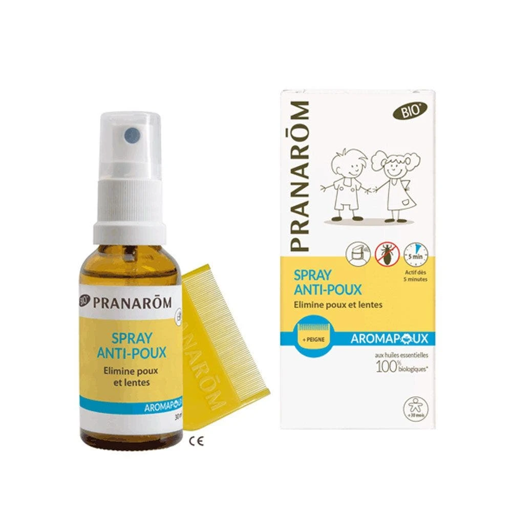 Pranarom Spray Antipidocchi Bio + Pettine In Omaggio 30ml Aromapoux Pranarôm 1 Pranarom Spray Antipidocchi Bio + Pettine In Omaggio 30ml Aromapoux Pranarôm