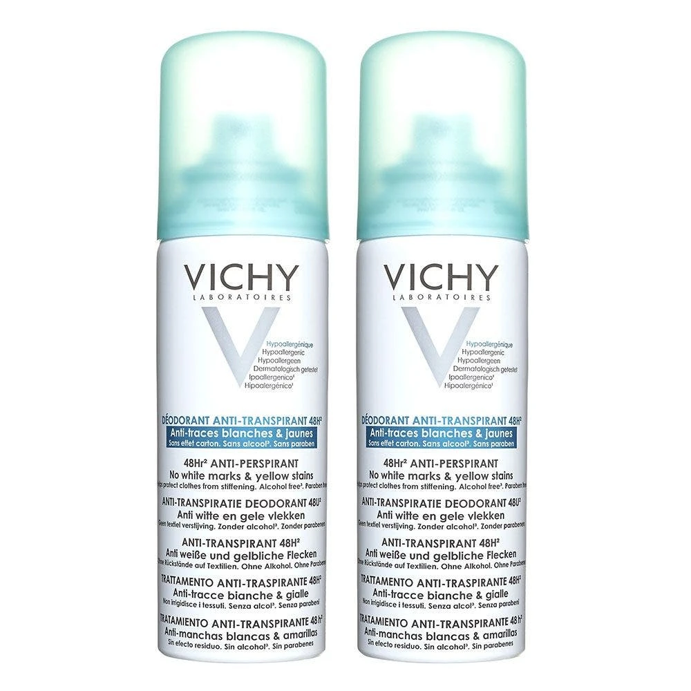 Anti-traspirante Anti-Trace 2x125ml Déodorant Spray Vichy 1 Anti-traspirante Anti-Trace 2x125ml Déodorant Spray Vichy
