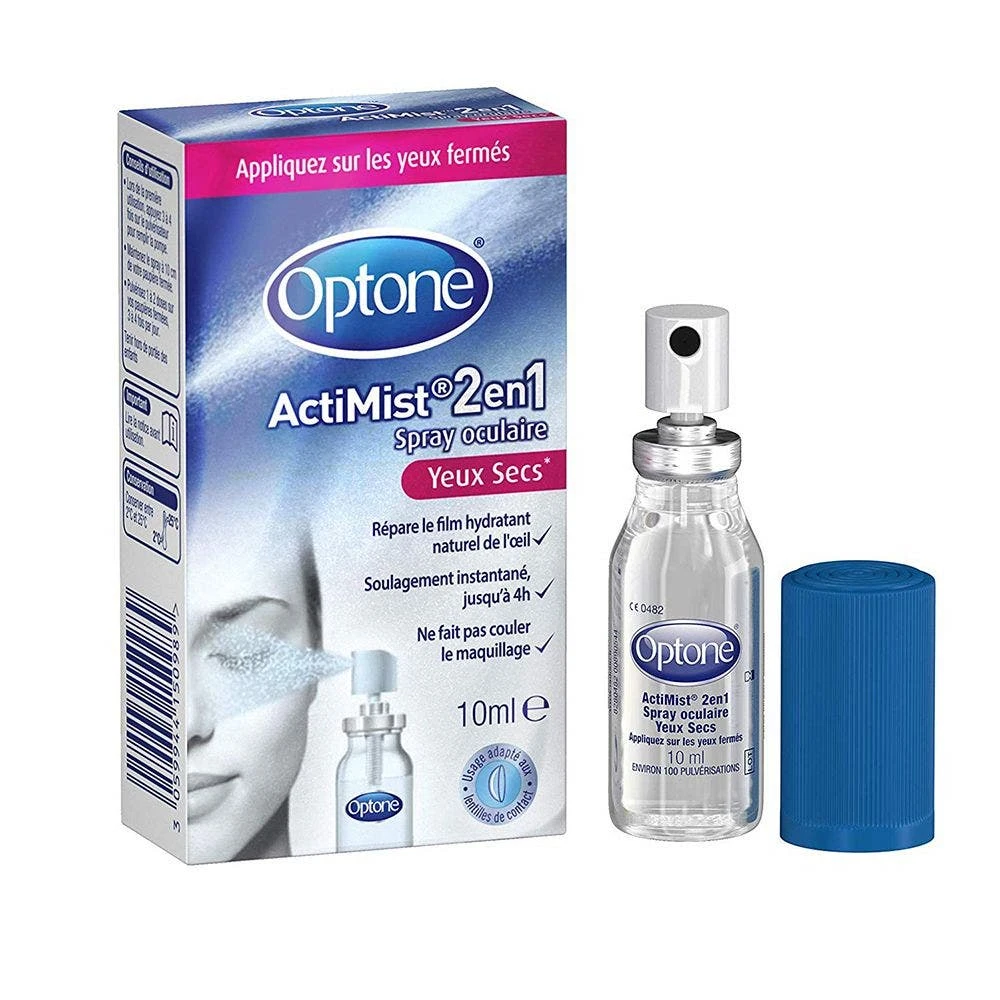 Collirio Spray Actimist 2in1 10ml Occhi Secchi E Irritati Optone 2 Collirio Spray Actimist 2in1 10ml Occhi Secchi E Irritati Optone - immagine 2