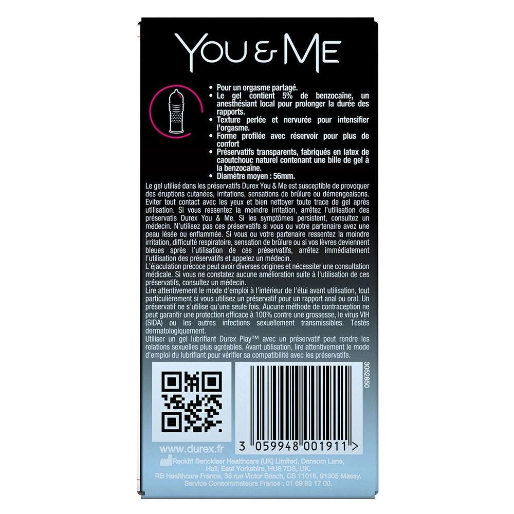 Preservativi Ritardanti X10 You&Me Durex 3 Preservativi Ritardanti X10 You&Me Durex - immagine 3