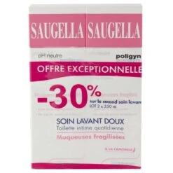 Poligyn Igiene Intima Quotidiana Mucose Fragilizzate 2x250ml Poligyn Saugella