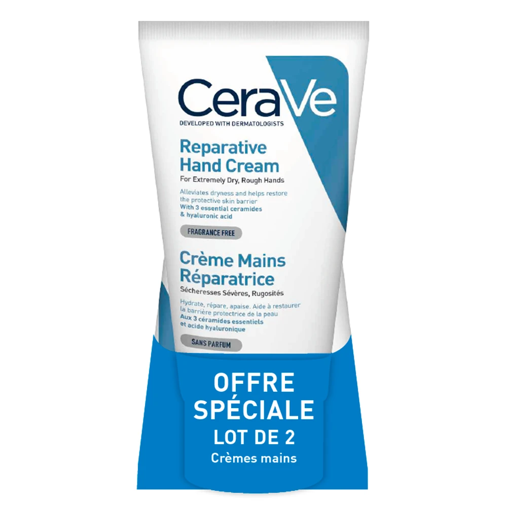 Crema Riparatrice Mani Molto Secche E Screpolate 2x50ml Body Cerave 1 Crema Riparatrice Mani Molto Secche E Screpolate 2x50ml Body Cerave