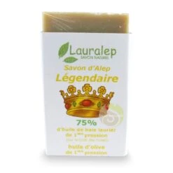 Leggendario Sapone Di Aleppo 75% (in Francese) 150g Lauralep
