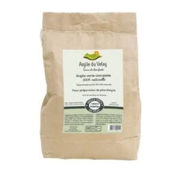 Sacco 100% Argilla Verde Naturale Frantumata Di Argile Du Velay 3 Kg Le Soin Capillaire Beliflor