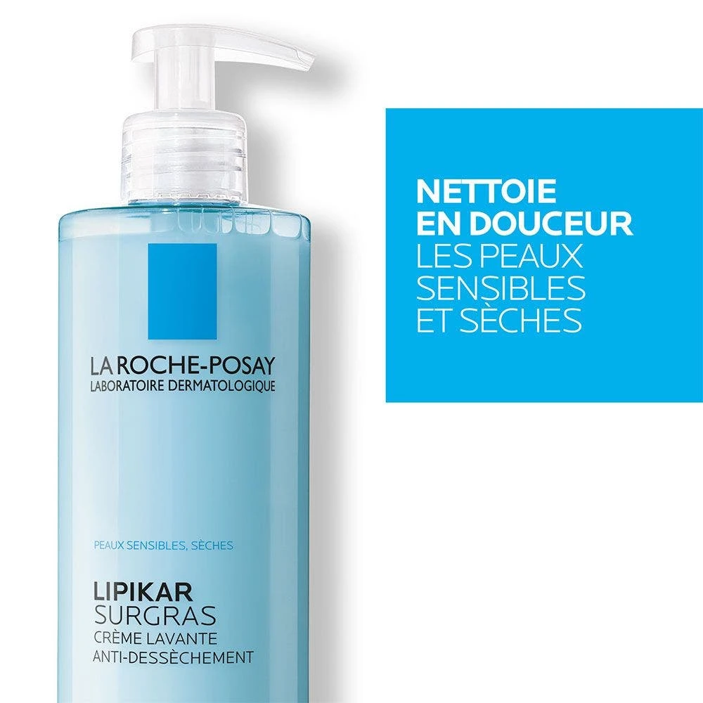 Crema Doccia Surgras Per Neonati E Adulti 400 Ml Lipikar Pelle Secca La Roche-Posay 3 Crema Doccia Surgras Per Neonati E Adulti 400 Ml Lipikar Pelle Secca La Roche-Posay - immagine 3