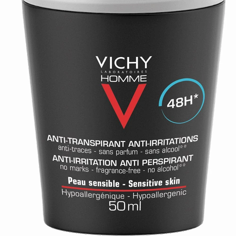 Deodorante Roll-on Antitraspirante 48h Pelli Sensibili 2x50ml Homme Vichy 2 Deodorante Roll-on Antitraspirante 48h Pelli Sensibili 2x50ml Homme Vichy - immagine 2