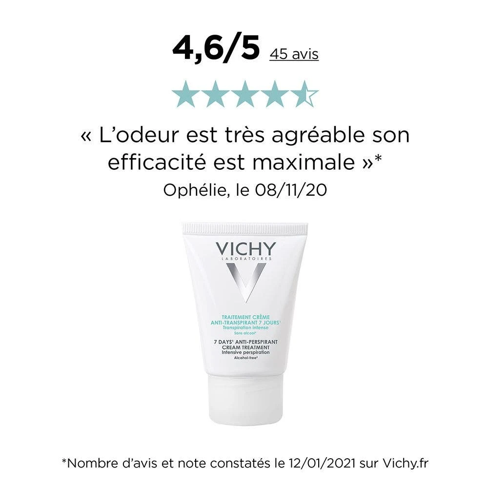 Trattamento Crema Anti-traspirante 7 Giorni 30ml Déodorant Vichy 2 Trattamento Crema Anti-traspirante 7 Giorni 30ml Déodorant Vichy - immagine 2