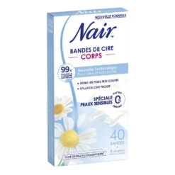 Bendaggi Per Il Corpo 40 Bendaggi + 4 Salviette Pelle Sensibile Nair