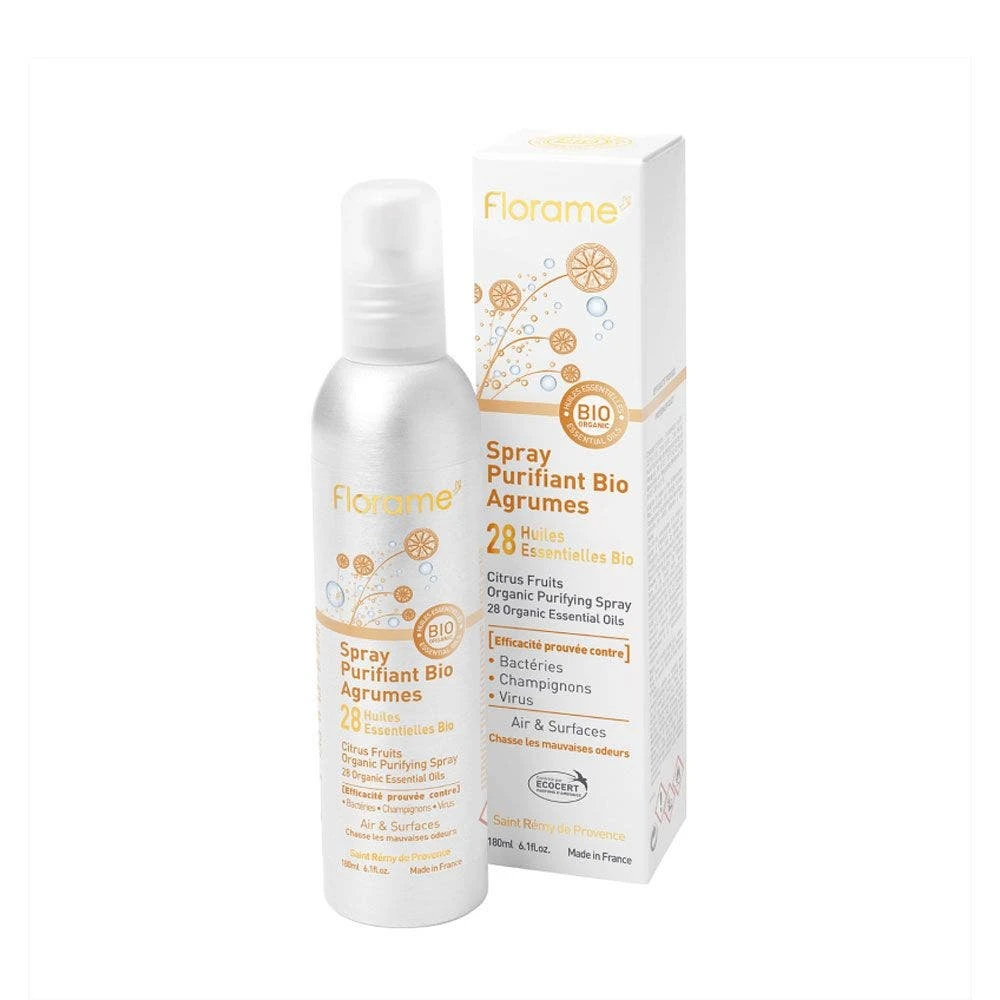 Spray Purificante Agli Agrumi Biologico 180 Ml Aria E Superfici Florame 1 Spray Purificante Agli Agrumi Biologico 180 Ml Aria E Superfici Florame