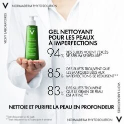 Detergente Purificante Intenso Phytosolution 200ml Normaderm Pelli Grasse Vichy -Corpo Vita Vendite 94302