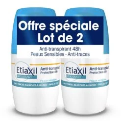 Antitraspirante Ascellare 48 Ore 2x50ml Déodorant Pelle Sensibile Etiaxil