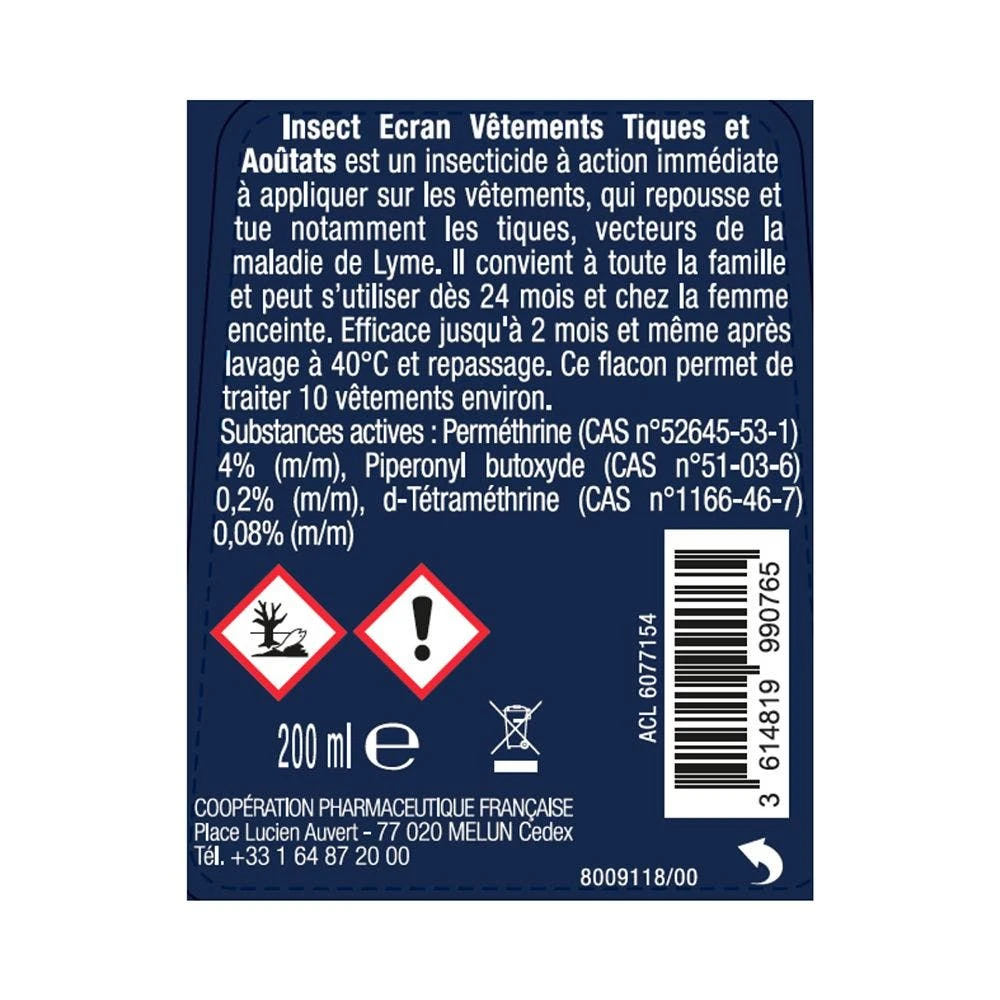 24 Mesi Spray Insetticida Inodore Contro Le Zecche E La Senape 200 Ml Insect Ecran 2 24 Mesi Spray Insetticida Inodore Contro Le Zecche E La Senape 200 Ml Insect Ecran - immagine 2