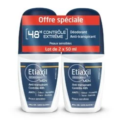 Roll-on 48 Ore Per Uomo 2x50ml Déodorant Etiaxil