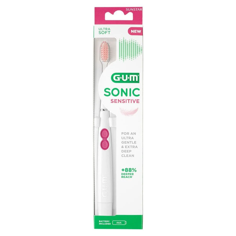 GUM® Spazzolino Elettrico A Batteria Sonic Sensitive Gum 1 GUM® Spazzolino Elettrico A Batteria Sonic Sensitive Gum